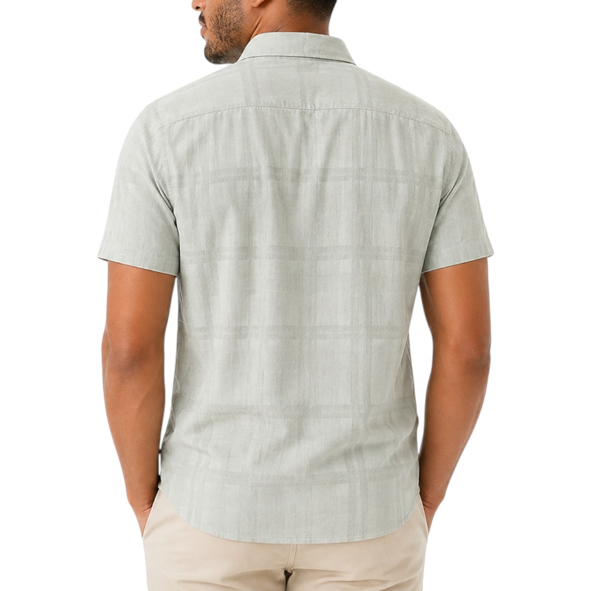 Camisa Regular Fit Guess Factory Manga Corta para Hombre image number null