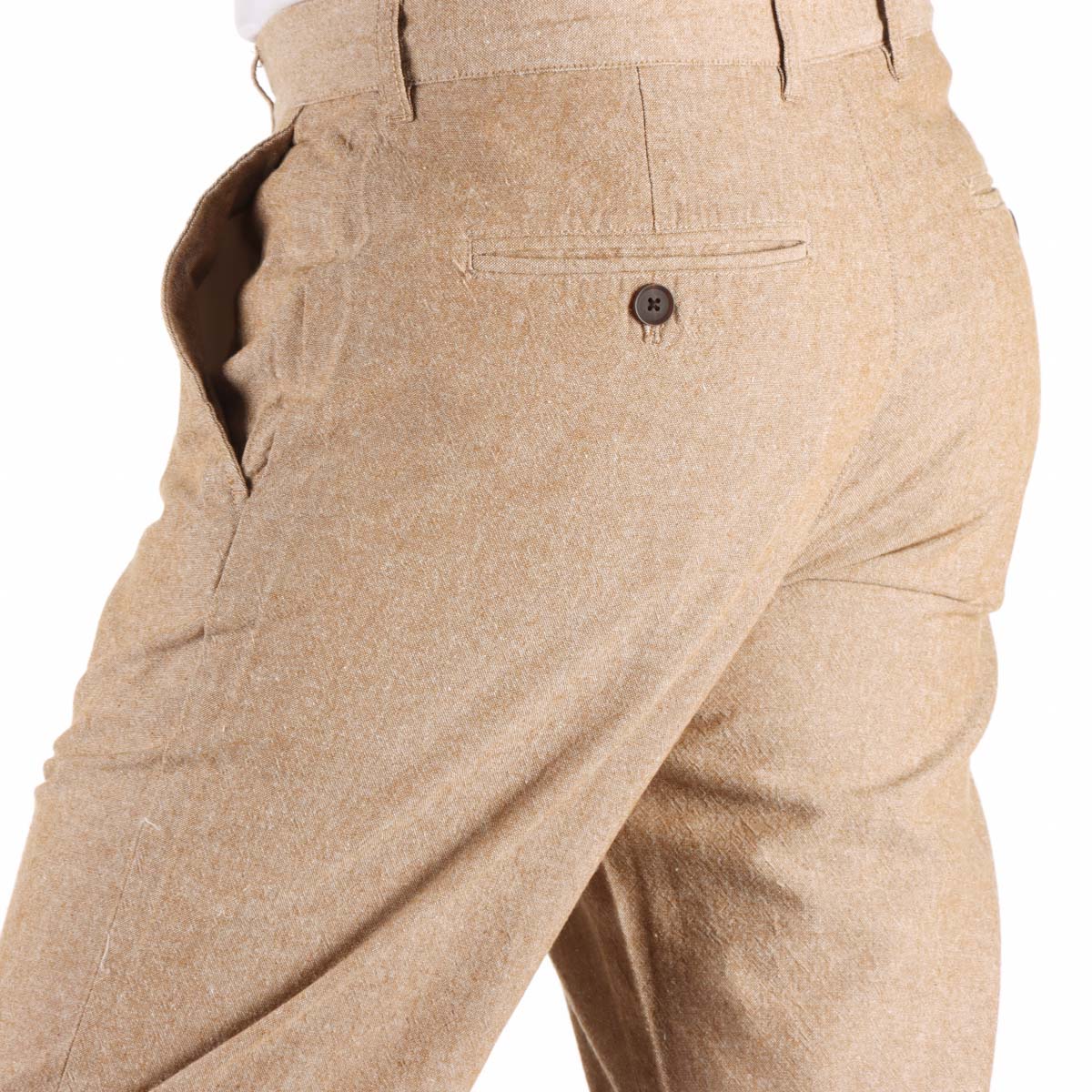 Pantal&oacute;n Lino Algod&oacute;n Regular Fit Casual J.opus Hombre image number null