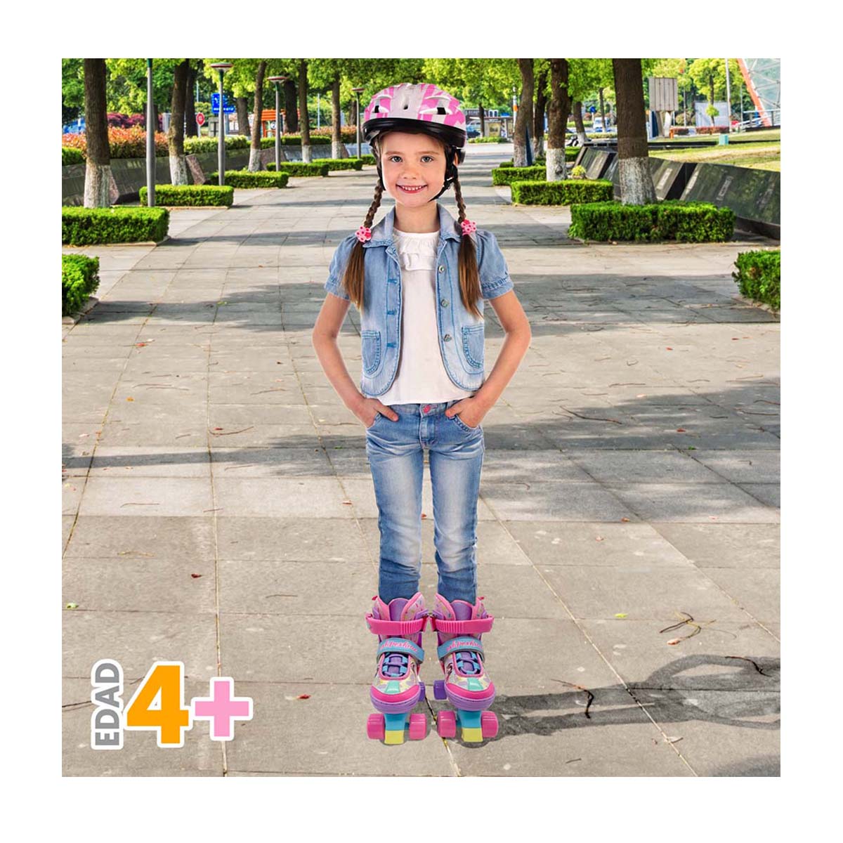 Patines Ajustables Quad Mis Pastelitos Flying Wheel image number null
