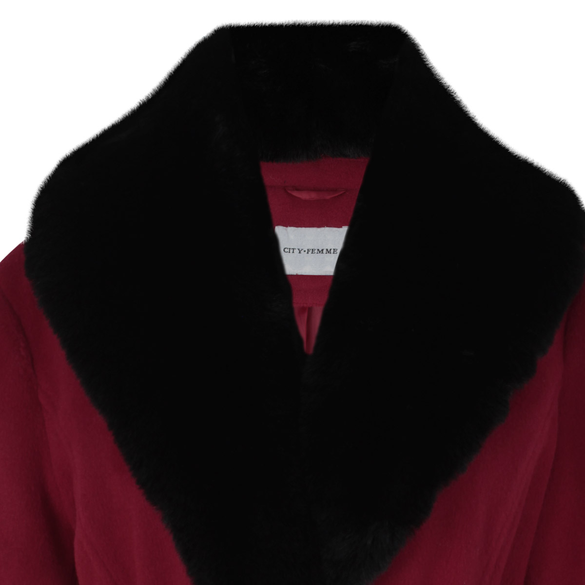 Abrigo 3/4 Con Peluche Desmontable City Femme Para Mujer image number null
