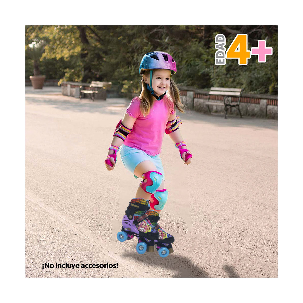 Patines Quad Rainbow High Flying Wheel image number null
