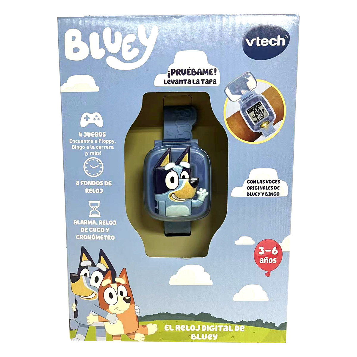 Reloj Interactivo Bluey y Bingo &iexcl;Voces Originales! image number null