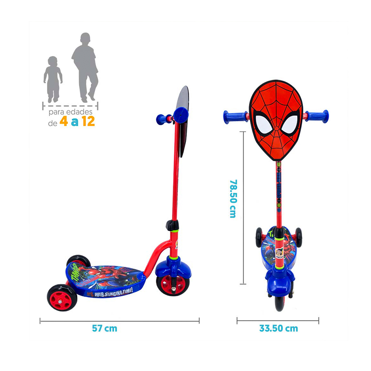 Tri-Scooter Spiderman Flying Wheel image number null