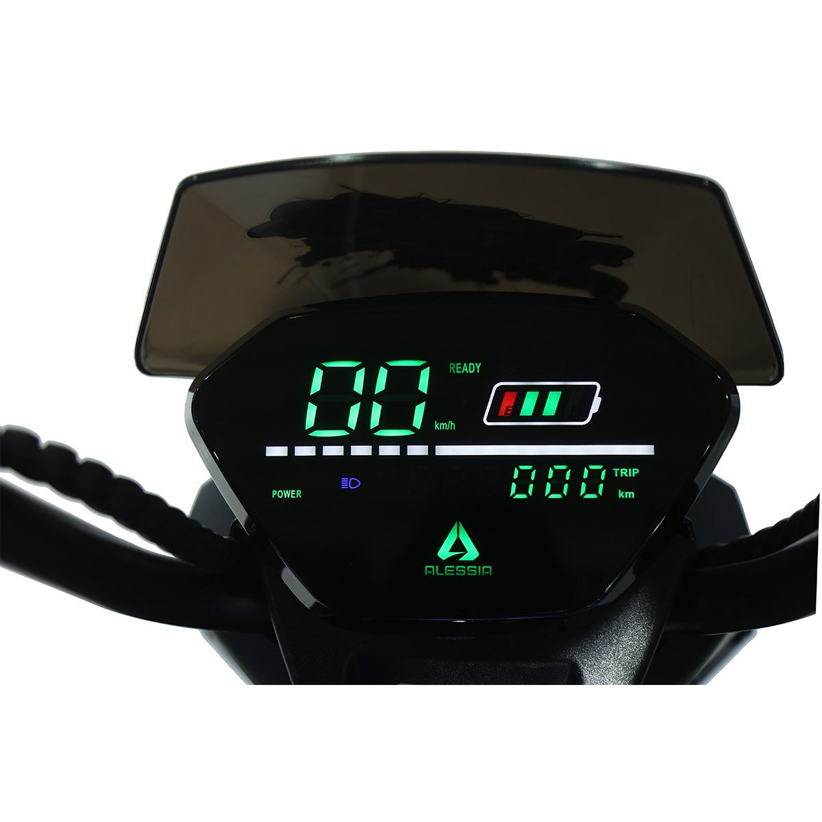 Motocicleta El&eacute;ctrica 800W Alessia Hunter Negro image number null