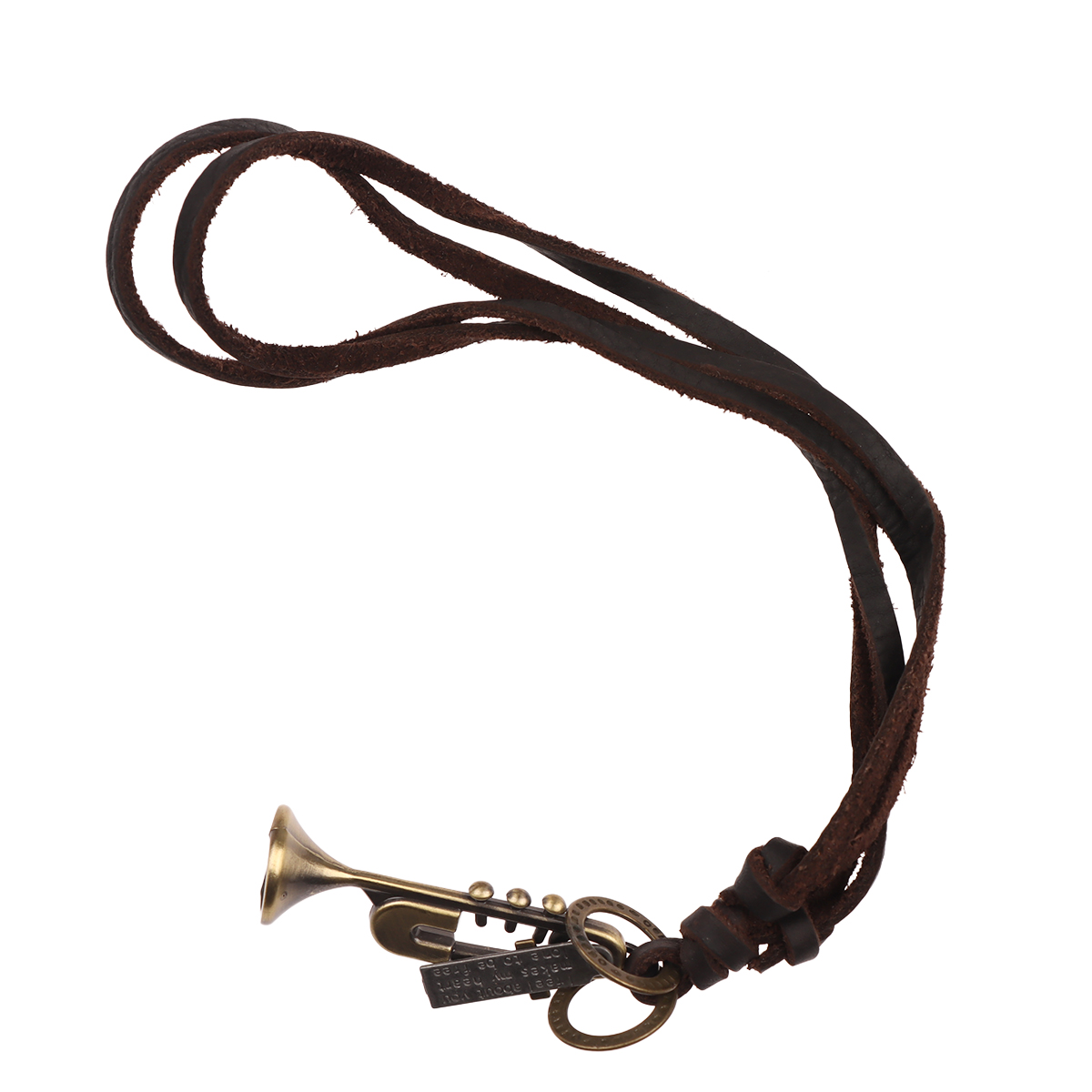 Collar Gamuza Dije Trompeta Vintage LEVEL 26 para Hombre image number null