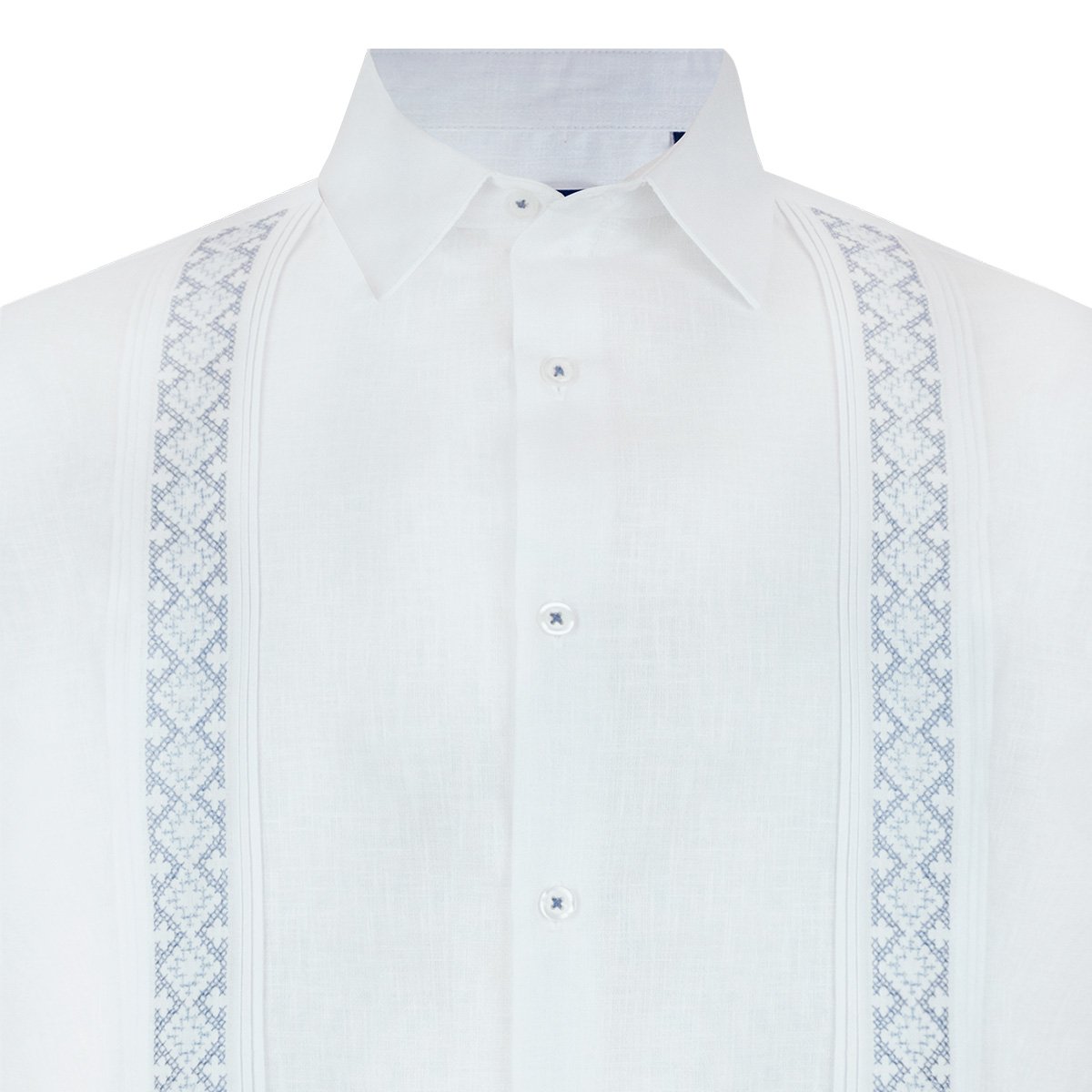 Guayabera Bordado y Alforzas Cancumisa Manga Larga para Hombre Plus image number null