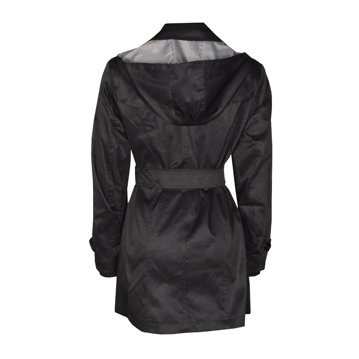 Gabardina Con Solapa Y Cintur&oacute;n Davinchy Para Mujer Casual image number null