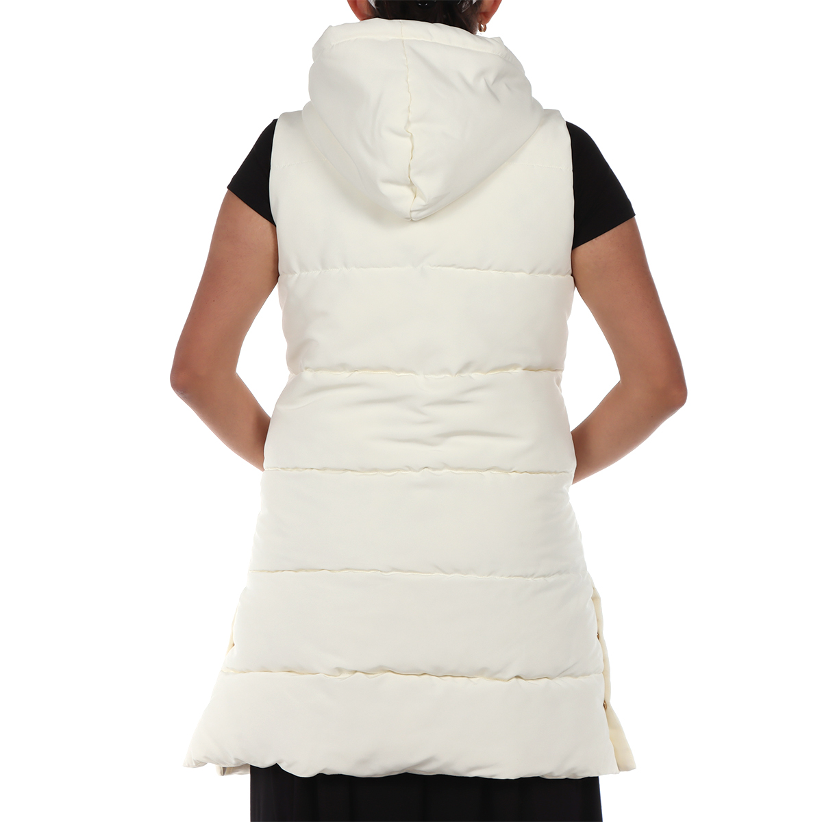 Chaleco Acolchado de Cuello Alto y Capucha Arqueology para Mujer image number null
