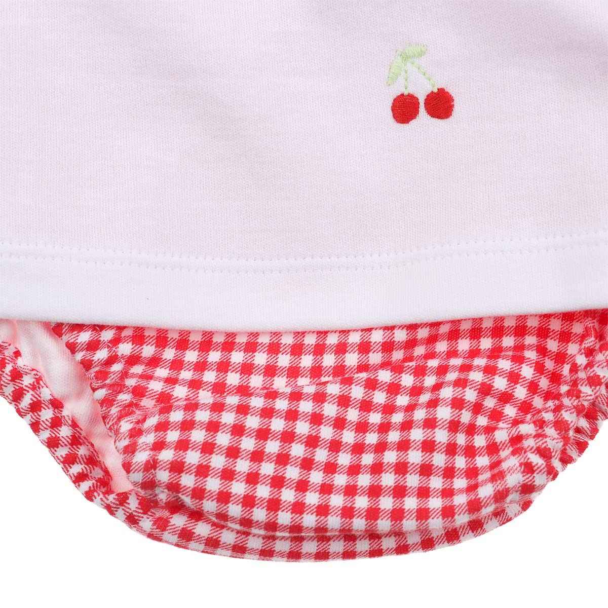Vestido Cerezas Algod&oacute;n Bloomer Carosello Beb&eacute; Ni&ntilde;a image number null