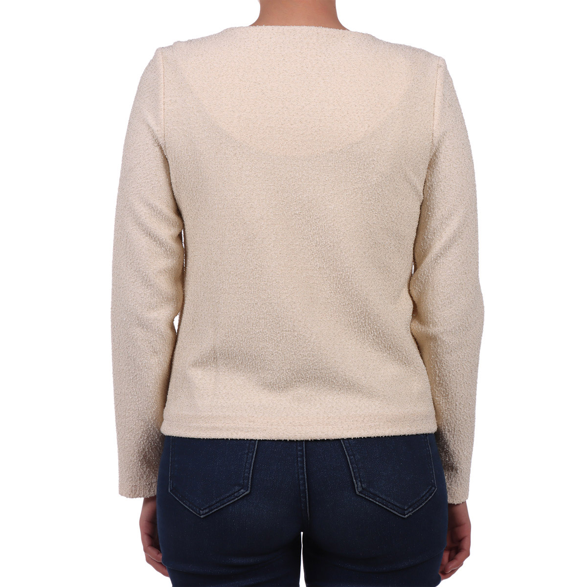 Saco Texturizado con Botones y Bolsillos Zucca para Mujer image number null