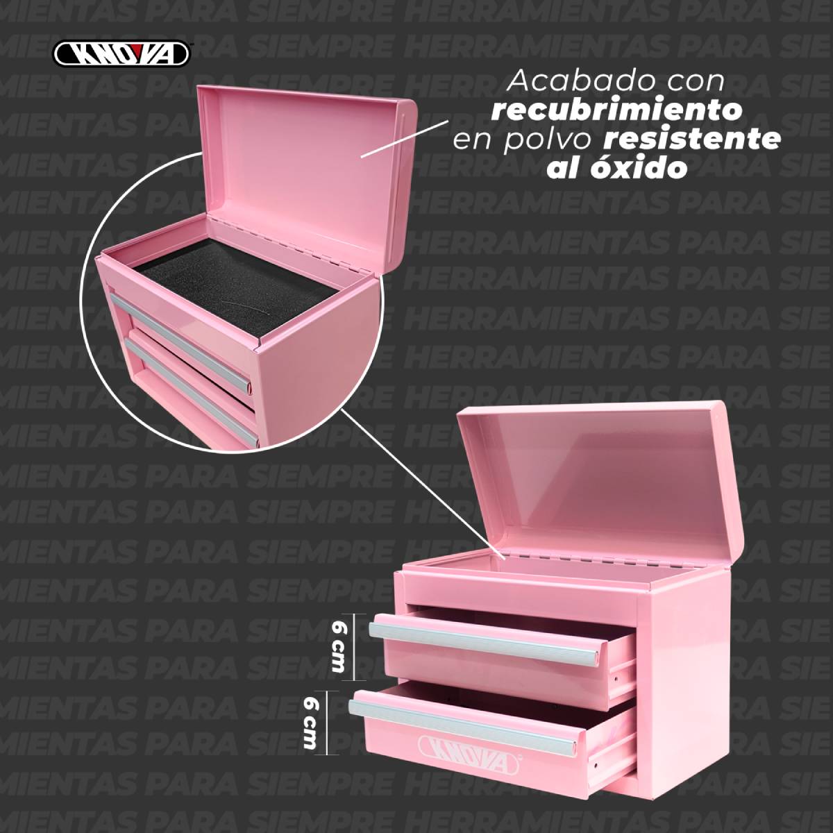 Mini Caja de Herramientas Rosa KNOVA image number null