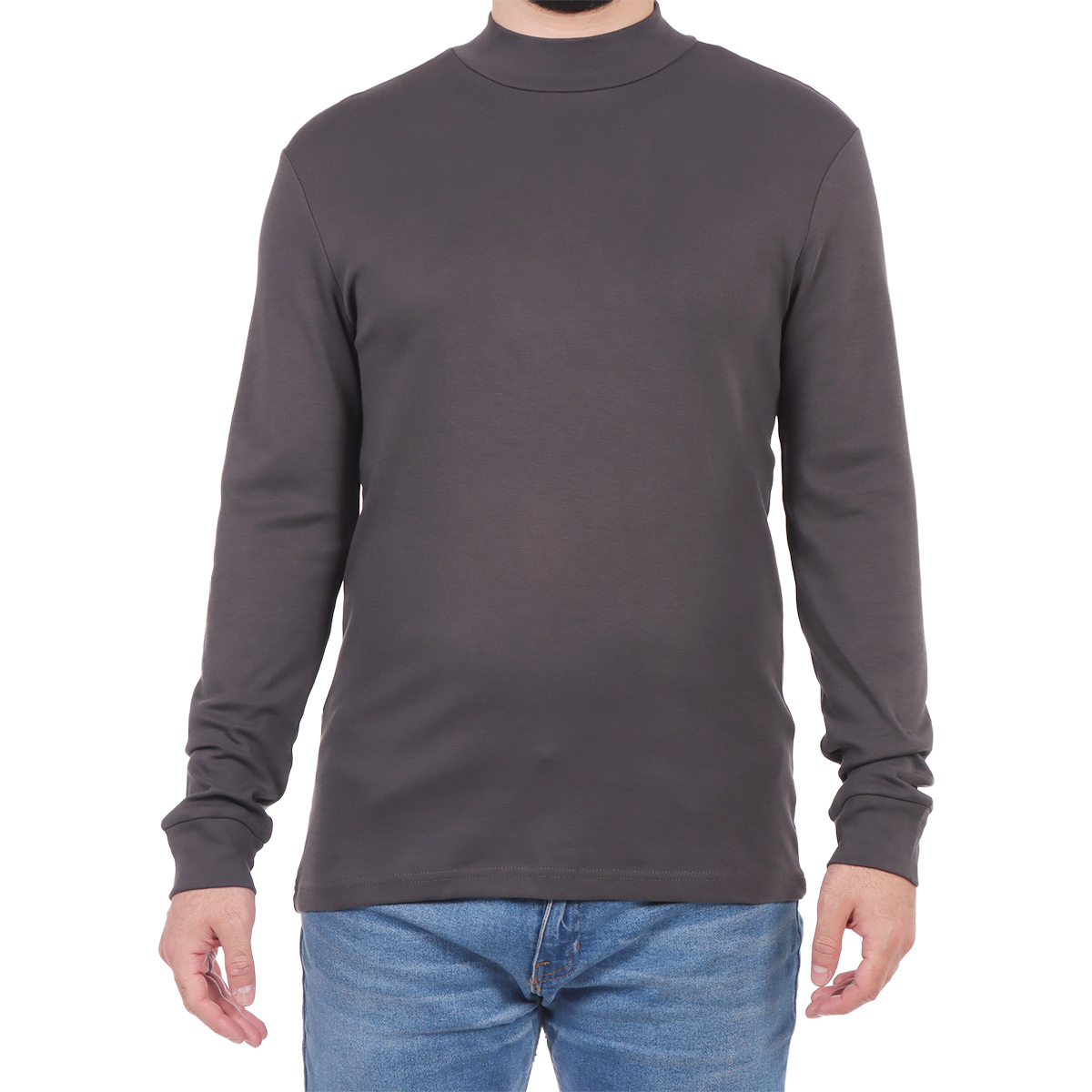 S&uacute;eter B&aacute;sico Cuello Mock Algod&oacute;n OVS para Hombre image number null