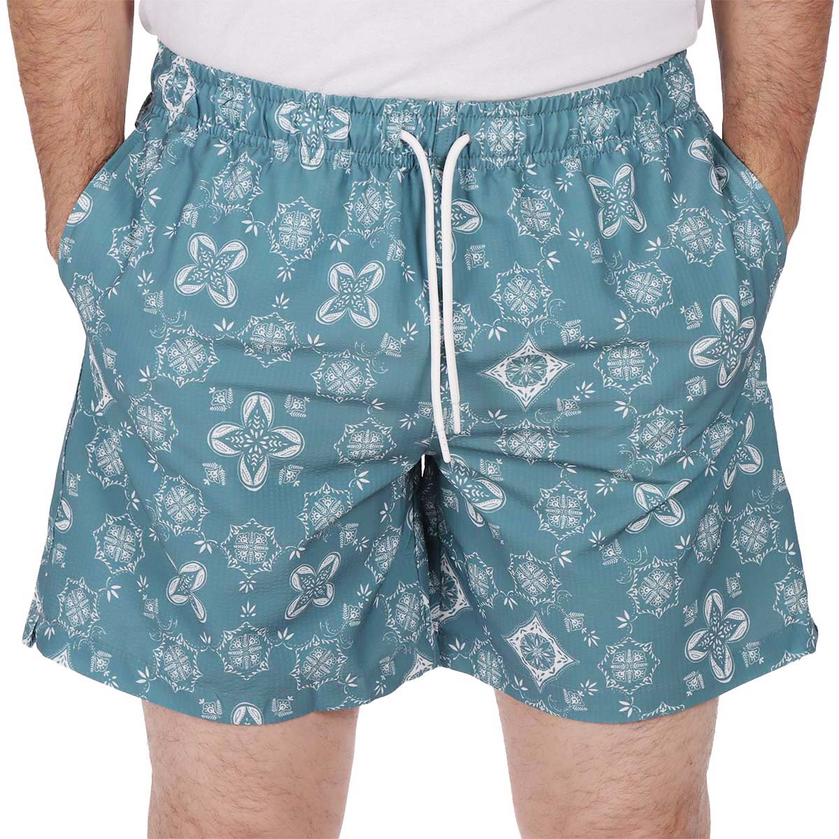 Traje de Ba&ntilde;o Estampado Shorts Playa Jeanious Hombre image number null