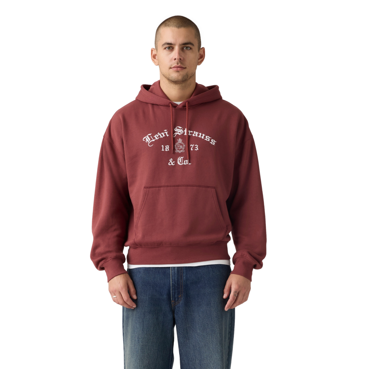 Levi&rsquo;s&reg; Sudadera con Capucha y Dise&ntilde;o Relaxed Fit para Hombre image number null