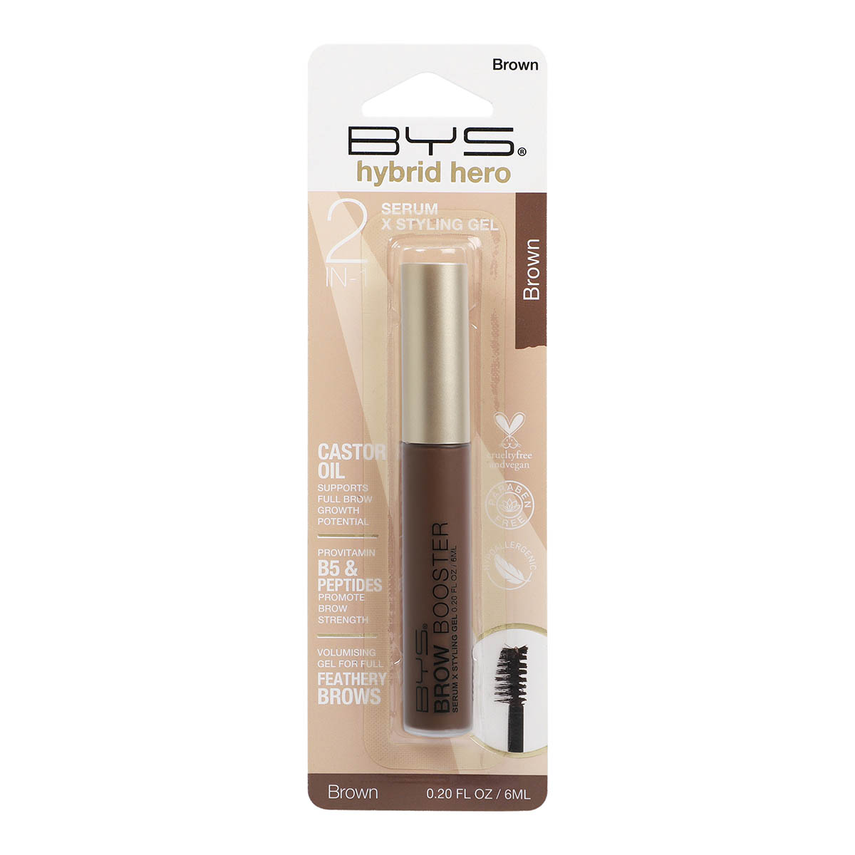 BYS Gel Fijador Brown Suero Estimulador de Cejas Hybrid Hero image number null