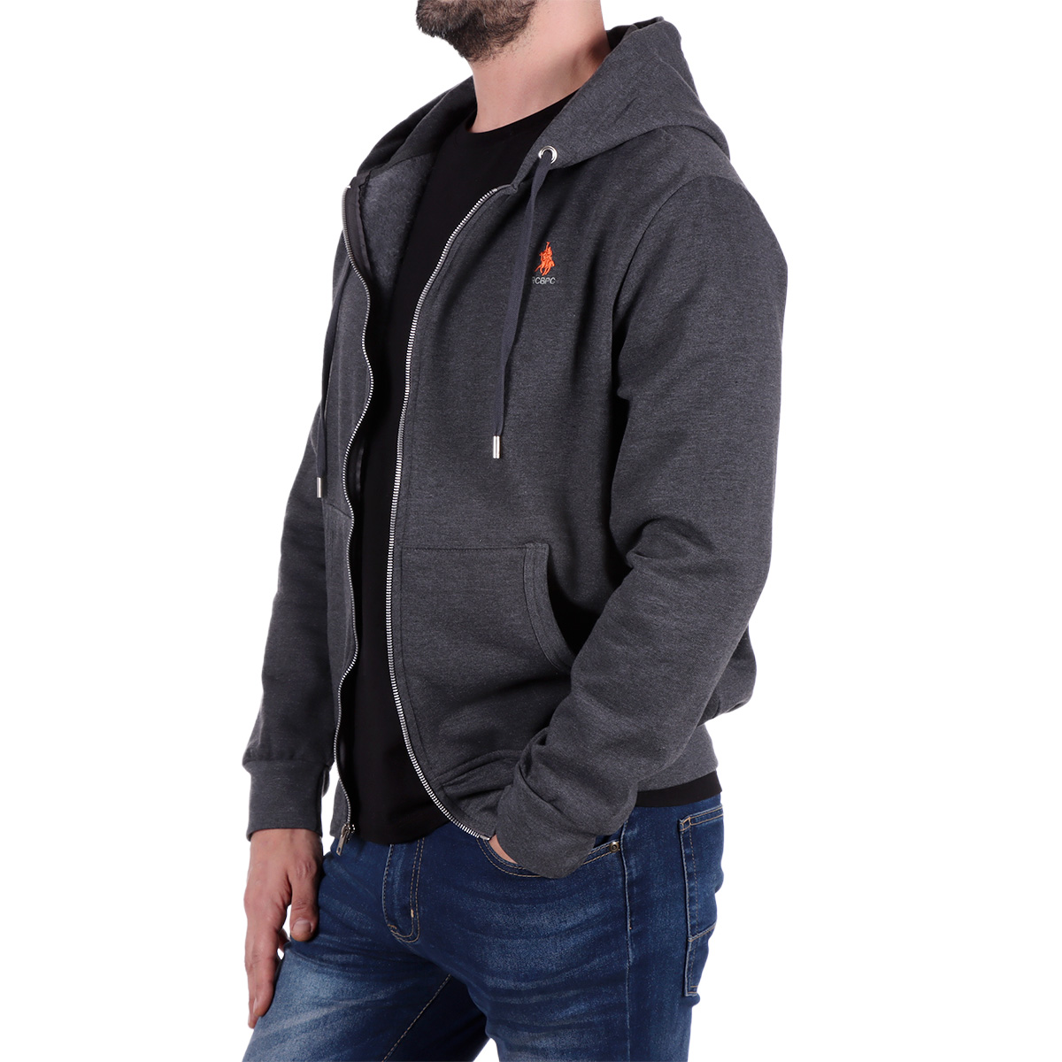Sudadera Abierta con Capucha Royal Polo Club para Hombre image number null