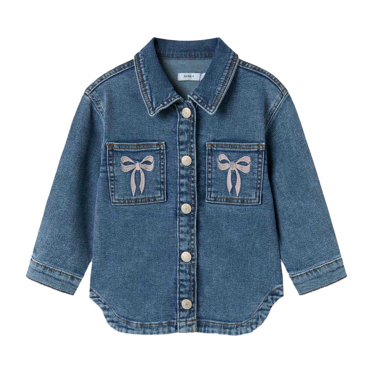 Chamarra Denim con Bolsillo Name It para Beb&eacute; Ni&ntilde;a image number null