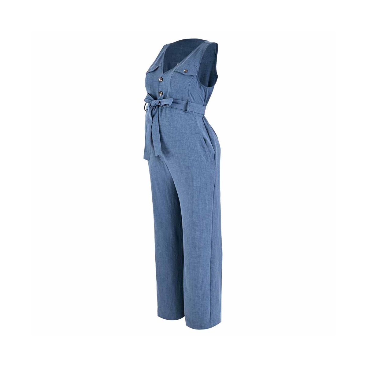 Jumpsuit de maternidad con botones y cinta de amarre Noori para mujer image number null