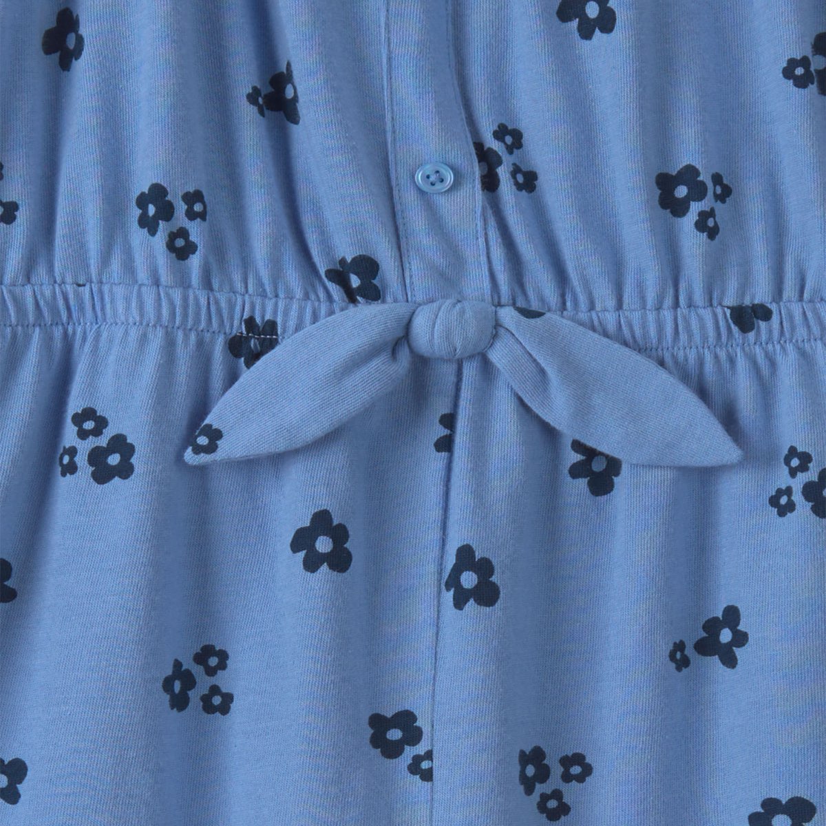 Jumpsuit Estampado Floral Carter's Azul Cuello Cuadrado y Manga Corta para Ni&ntilde;a image number null
