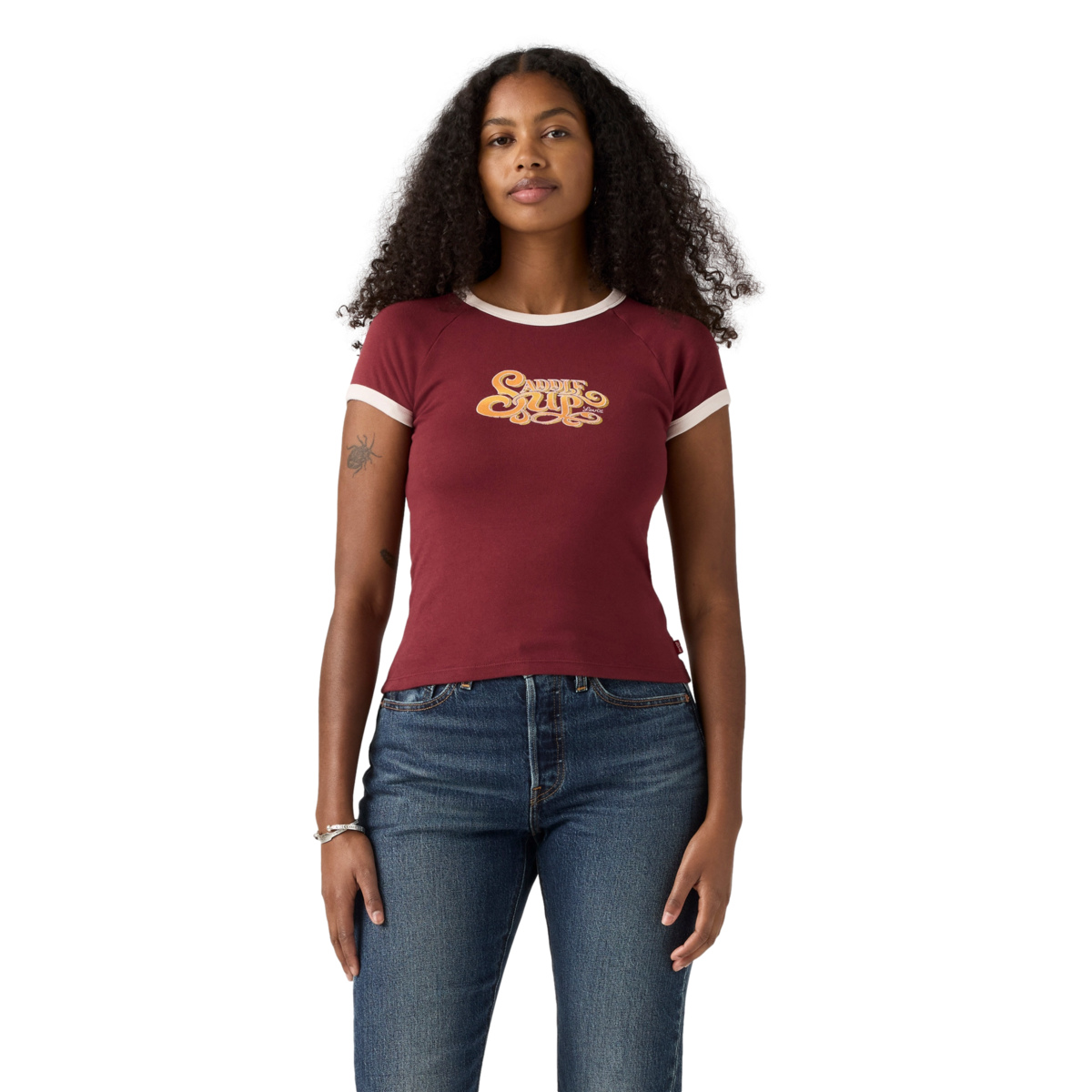 Levi&rsquo;s&reg; Playera Gr Riley Raglan para Mujer image number null
