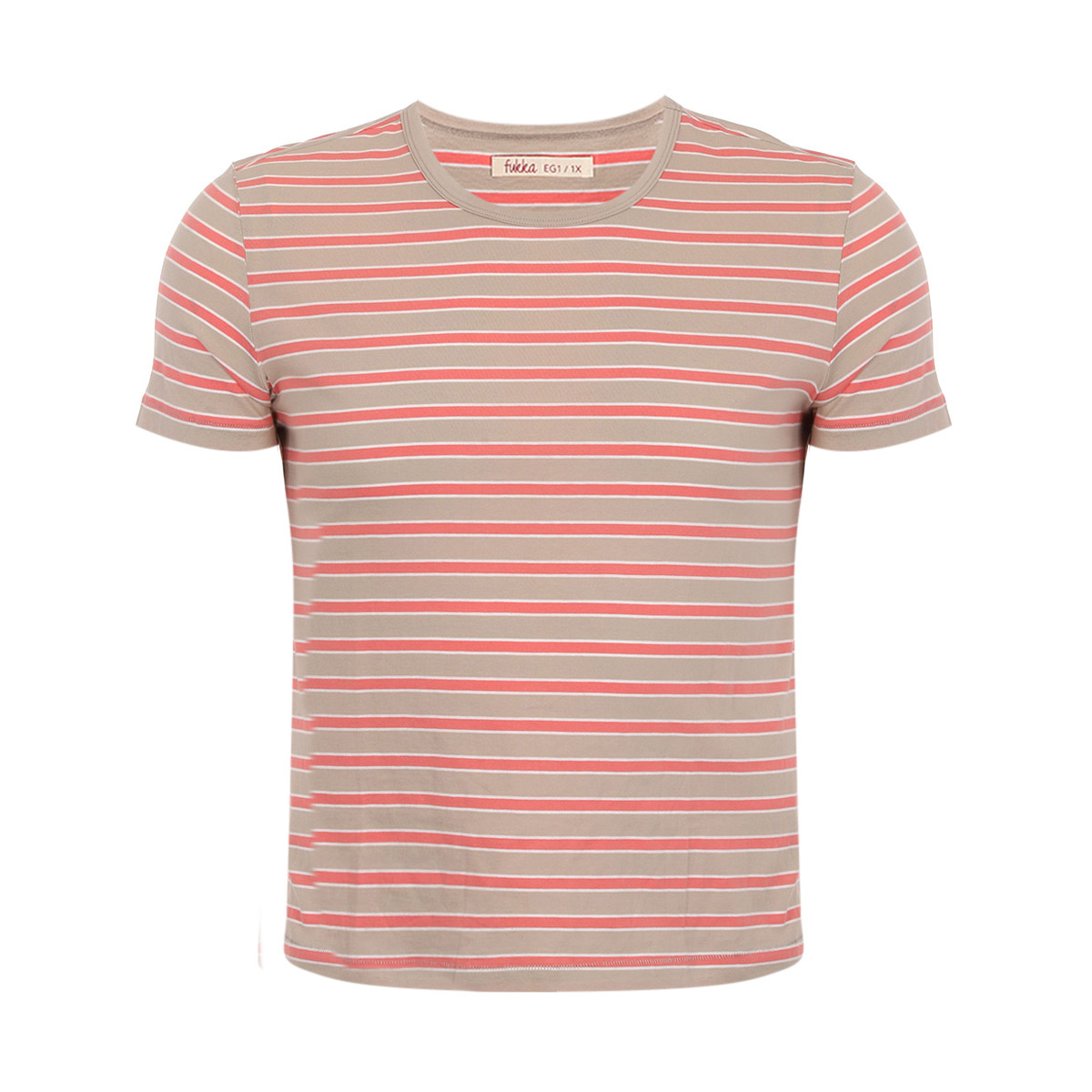 Playera Manga Corta Fukka Para Mujer Curvy image number null
