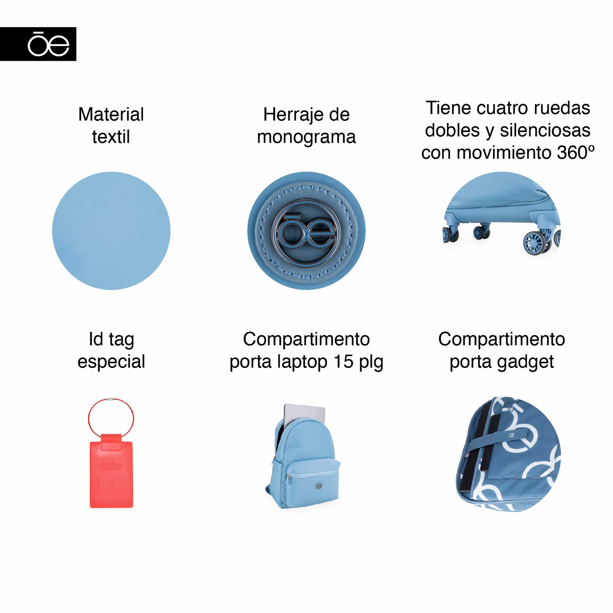 Set De Viajes SS Azul 2EQCO26830AZU Cloe image number null