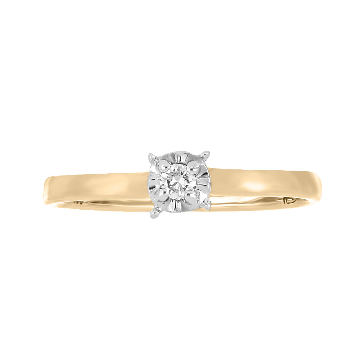 Solitario Oro 14K y 0.06 ct Diamante Romanza image number null
