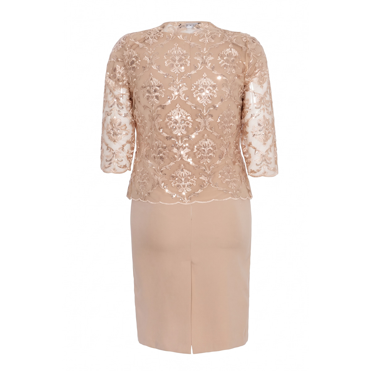 Conjunto Dos Piezas Saco De Encaje Y Vestido Para Mujer image number null
