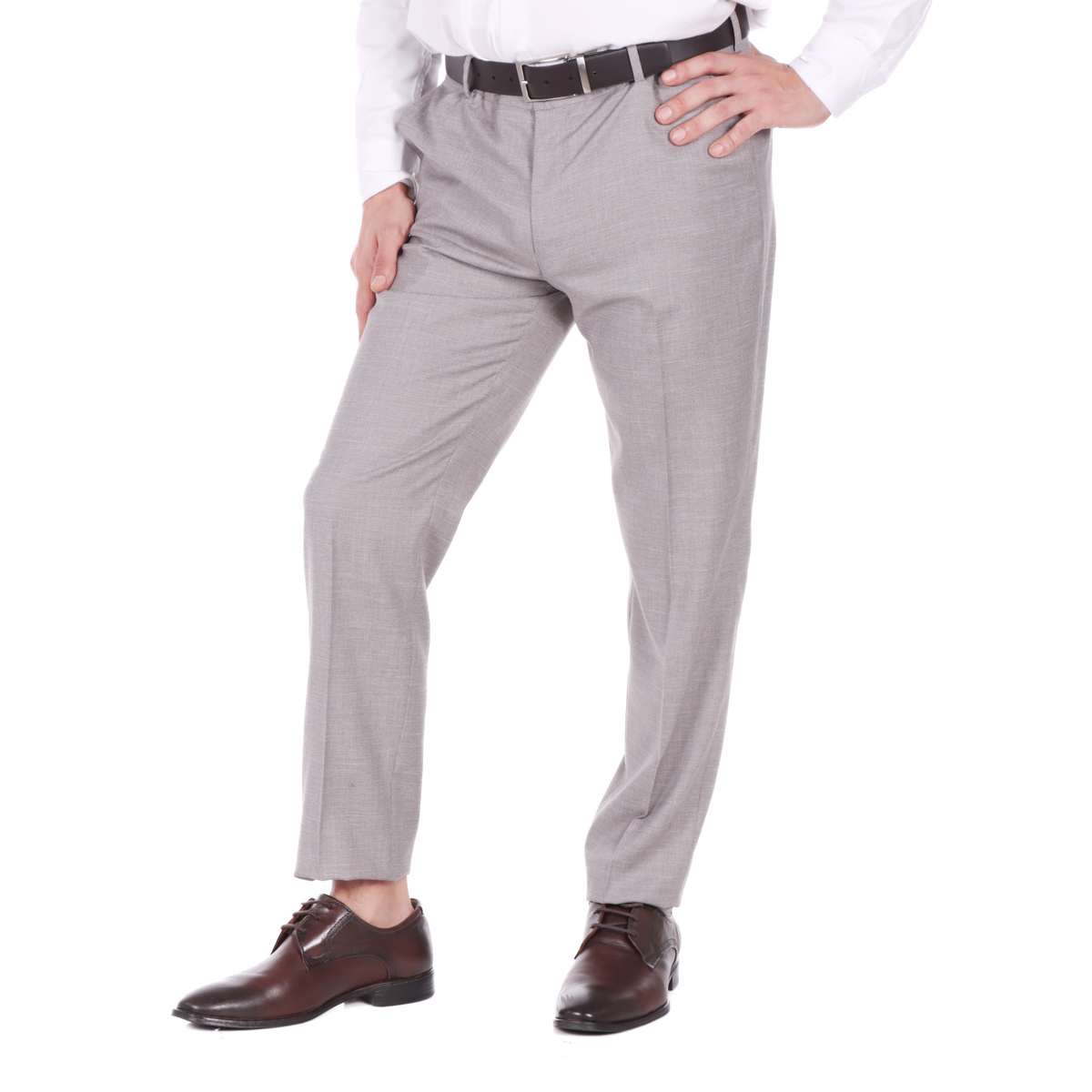 Pantal&oacute;n Gris Claro Carlo Corinto Hombre Formal image number null