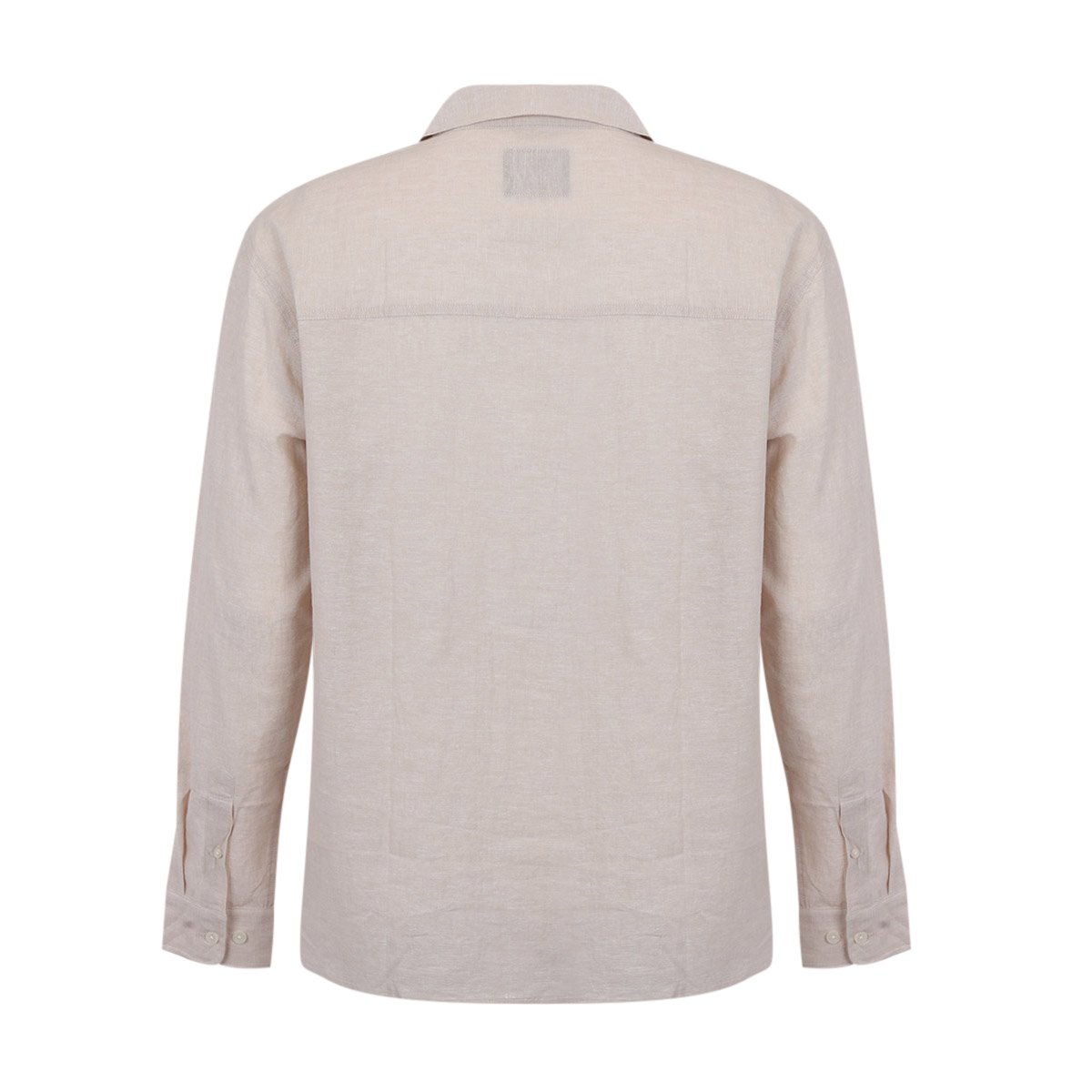 Camisa en Mezcla de Lino Jeanious Manga Larga para Hombre Plus image number null