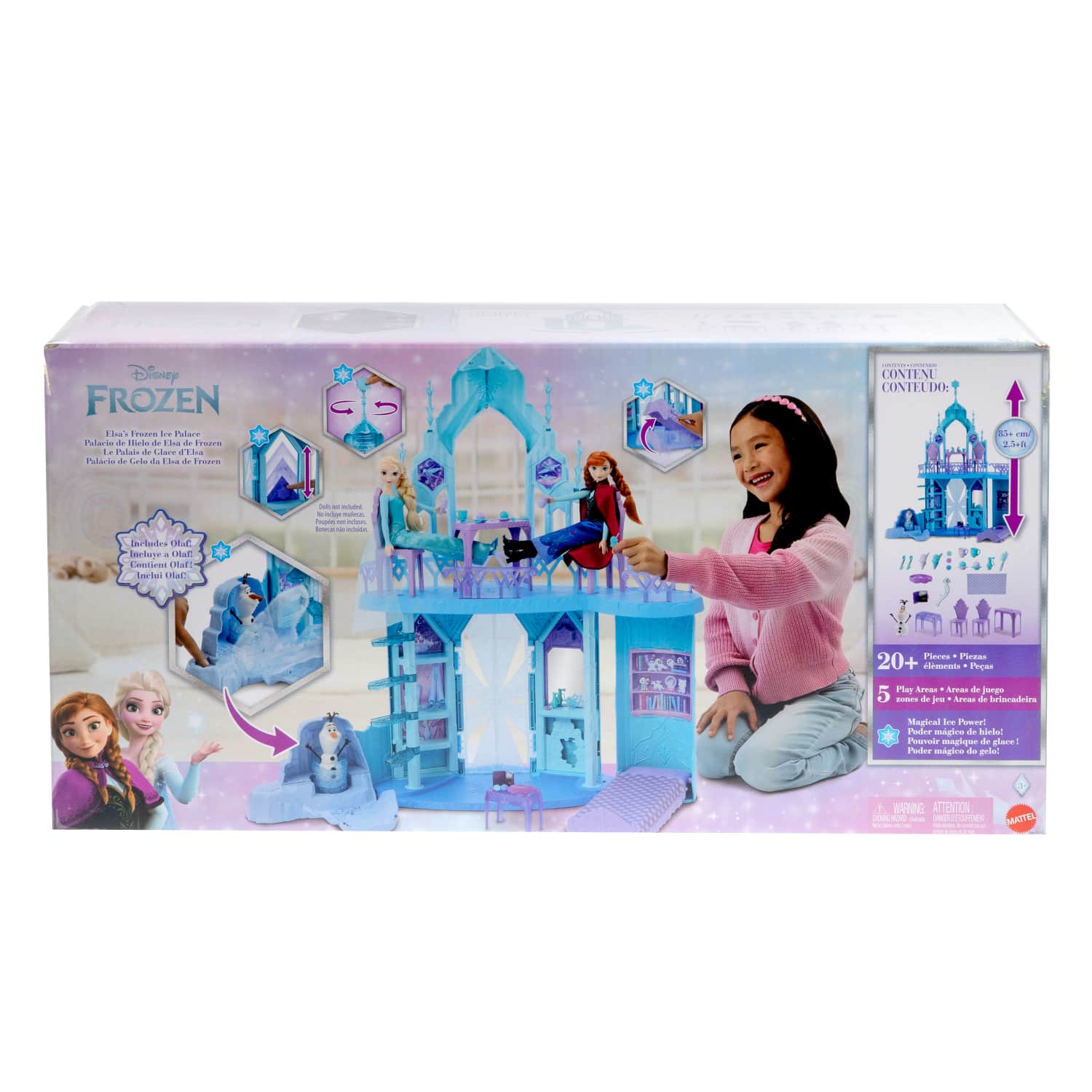 Disney Frozen Casa De Mu&ntilde;ecas Castillo De Hielo Mattel image number null