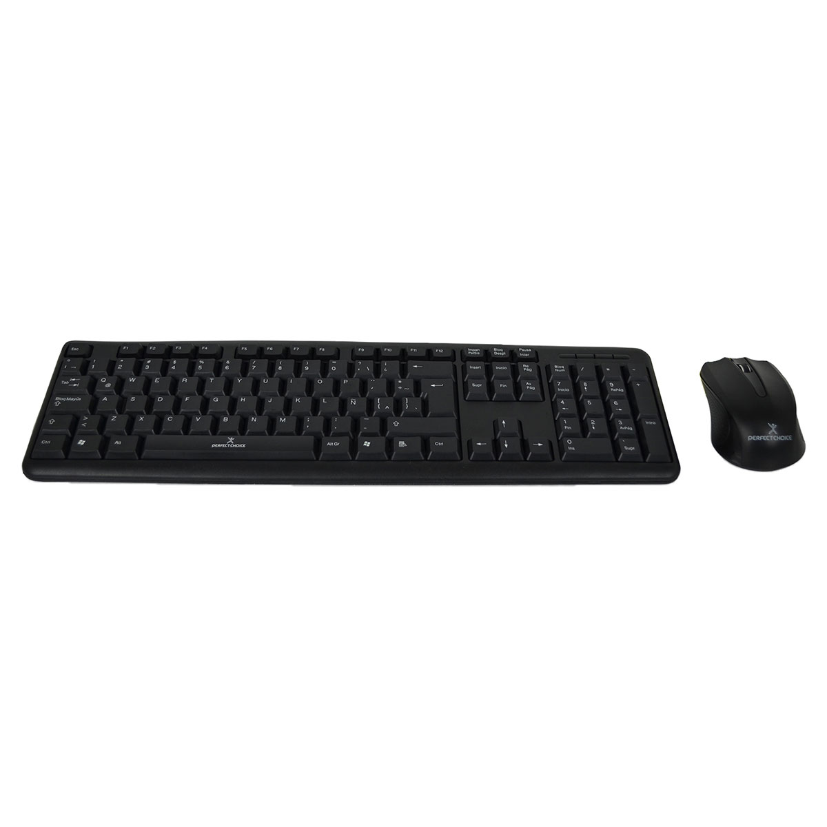 Paquete Teclado+ Mouse Al&aacute;mbrico Anti Derrames Perfect Choice image number null