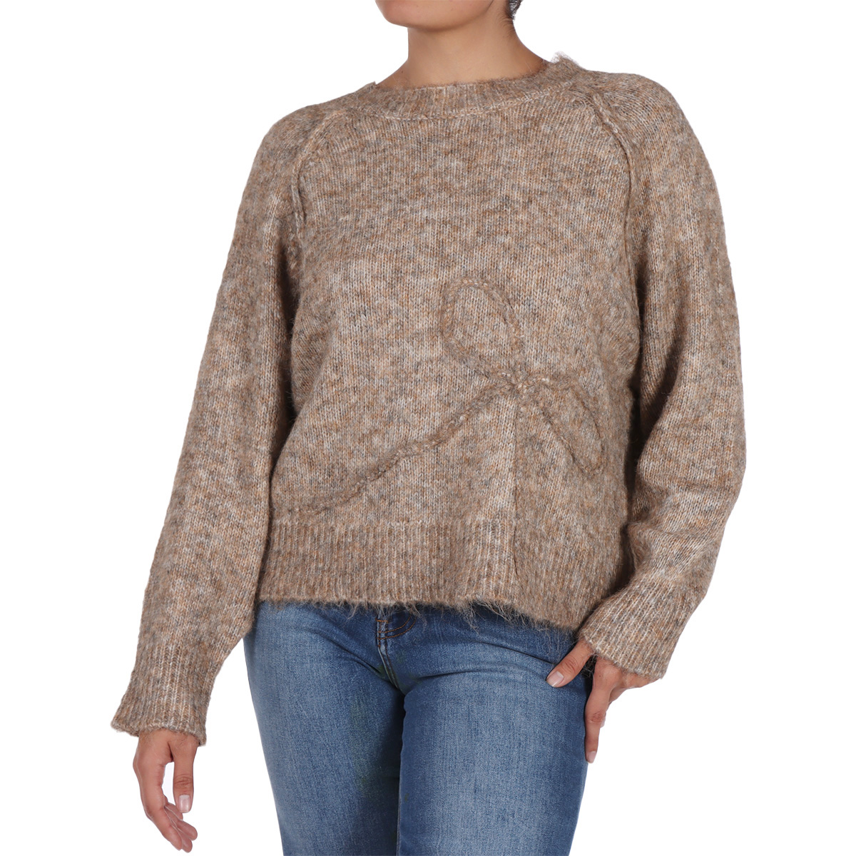 Su&eacute;ter Tejido de Punto Mo&ntilde;o Frontal Jeanious para Mujer image number null
