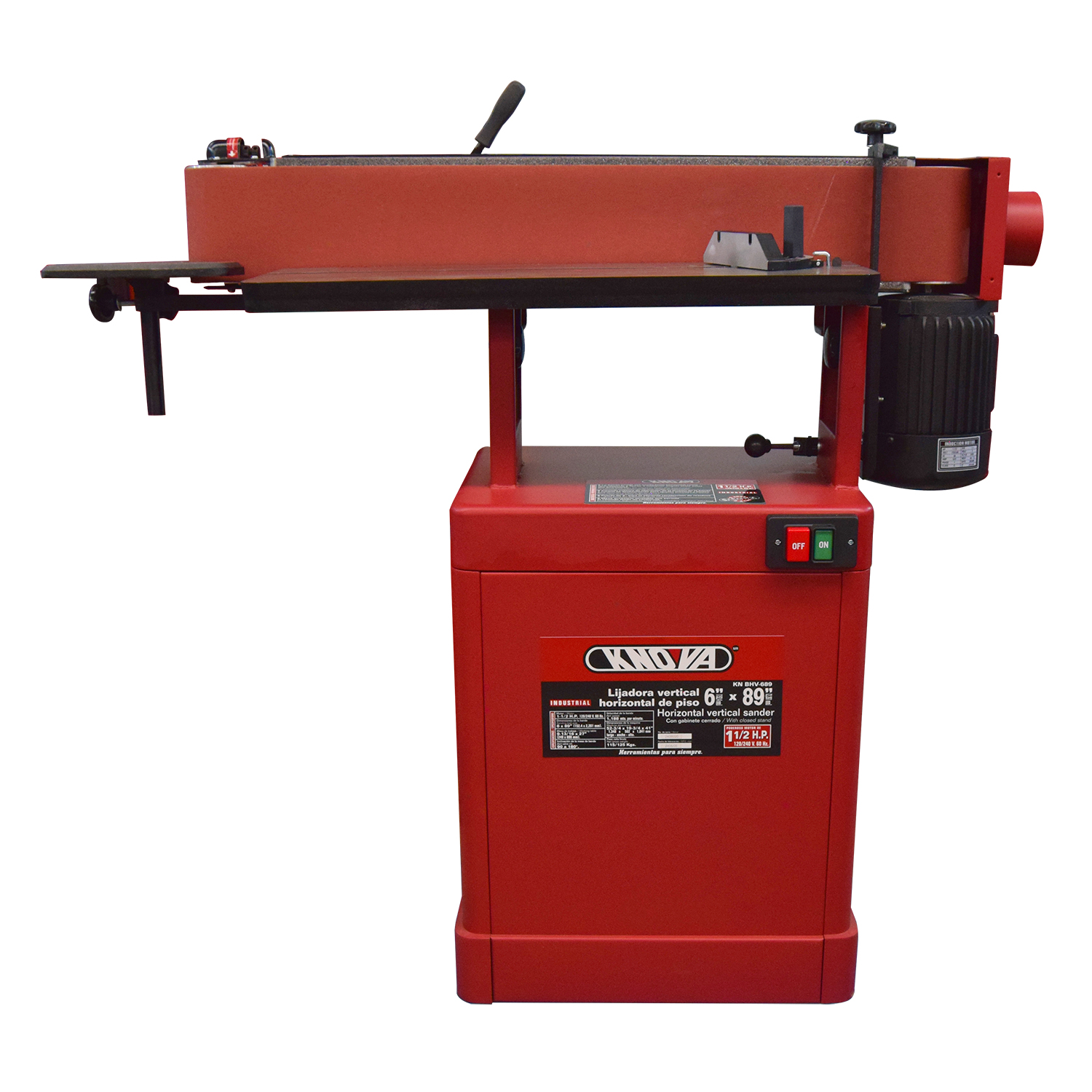 Lijadora Horizontal y Vertical Profesional de  "6 X 89" KN BHV-689  Knova image number null