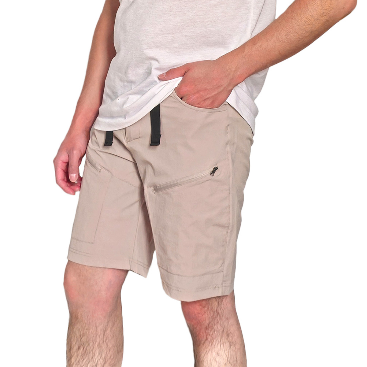 Bermuda Regular Fit Usport Beige Bolsas con Cierre para Hombre image number null