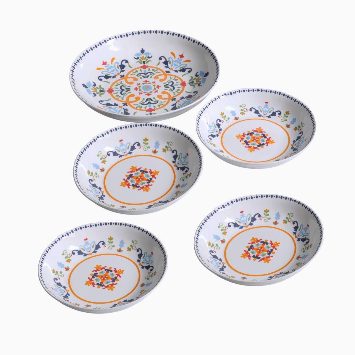 Set 5Pz Tazones Flor Ceramica Gibson Home image number null