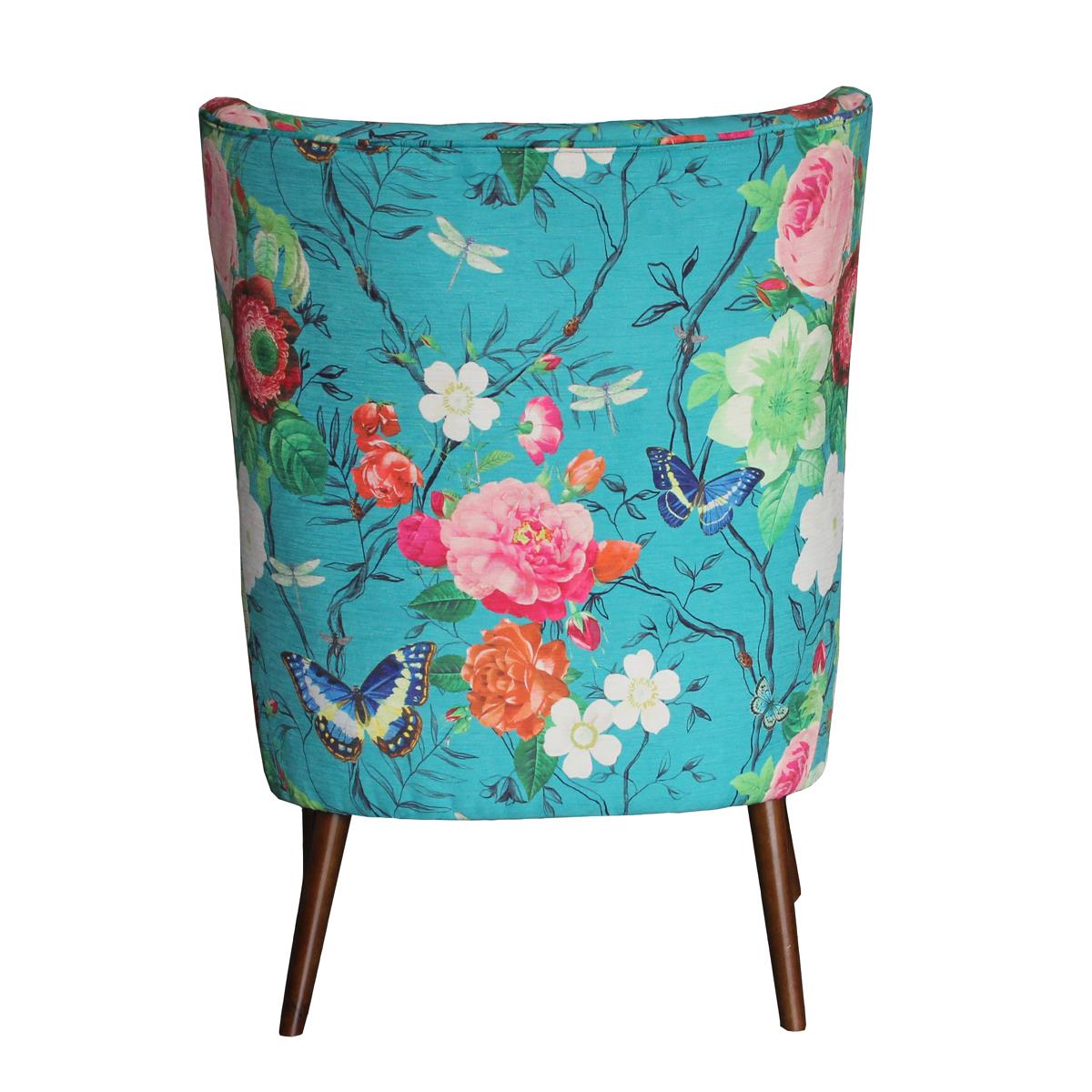 Sill&oacute;n Wing Teal Floral Vintage Home image number null
