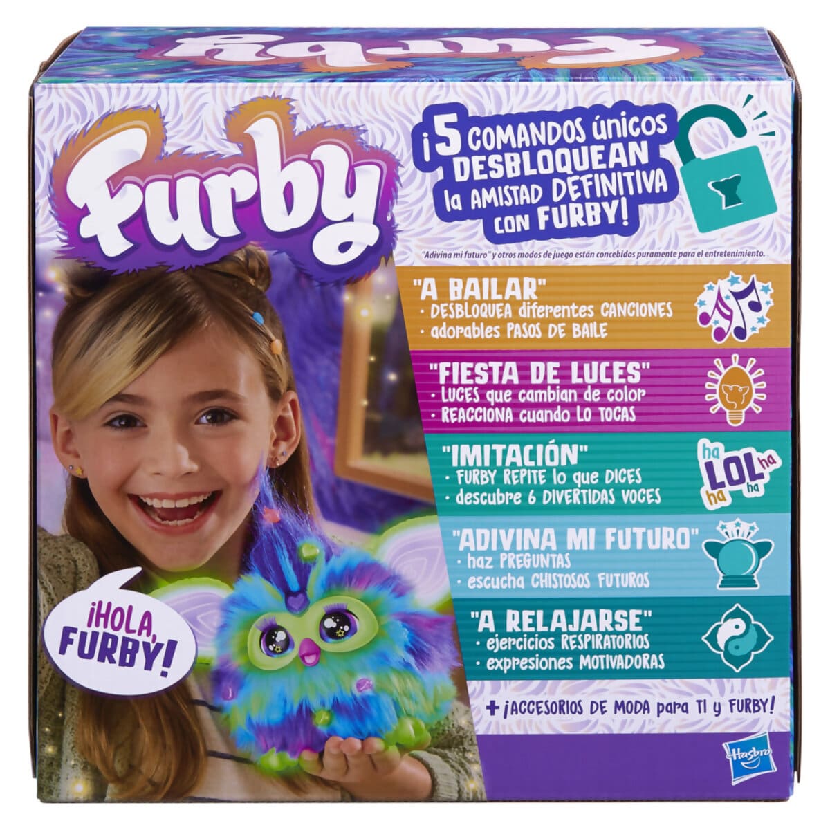 Peluche Interactivo Furby Galaxy Edici&oacute;n Brilla en la Oscuridad de Hasbro image number null