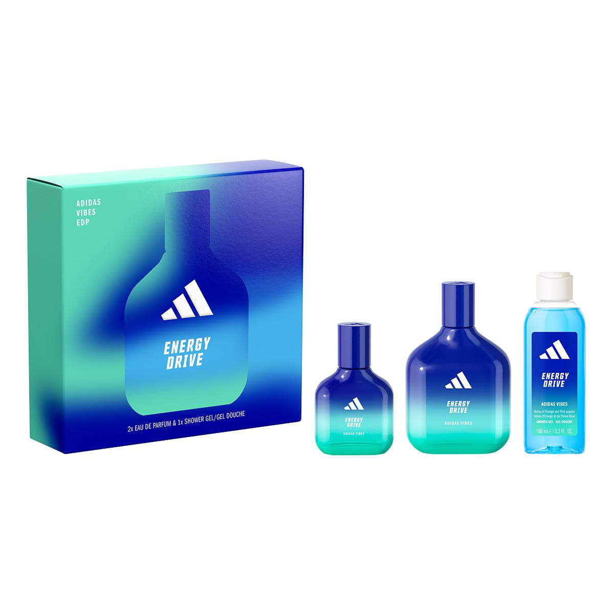 Set para Mujer Adidas Vibes Get Comfy Drive Eau de Toilette 3 piezas image number null