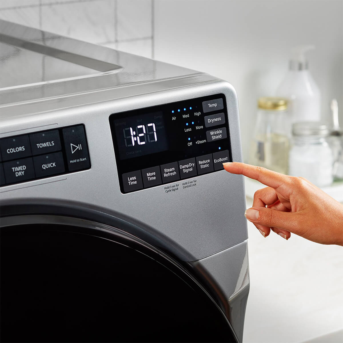 Secadora Gris Whirlpool Frontal 23kg Cp7mwfw5605m image number null