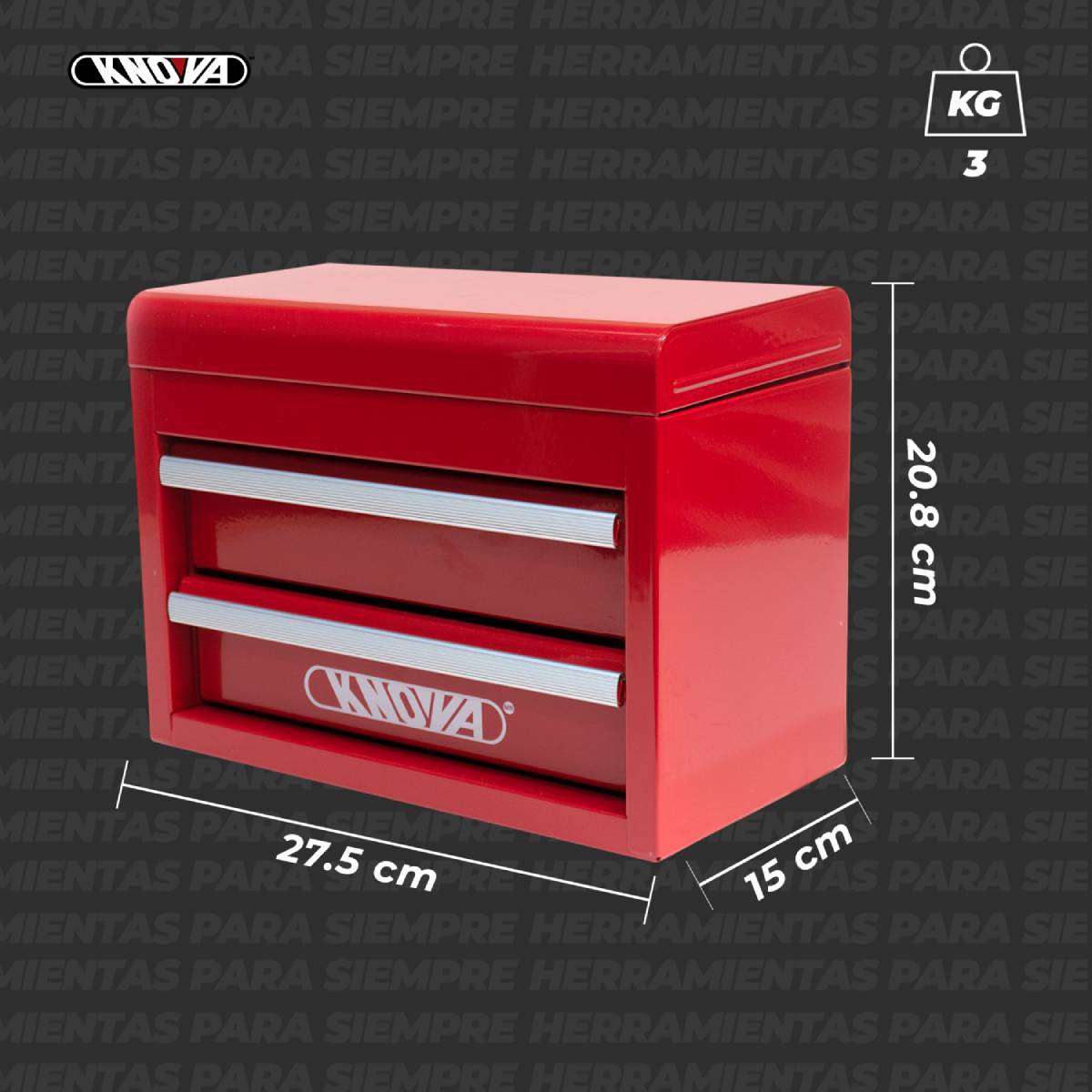Mini Caja de Herramientas  Roja KNOVA image number null