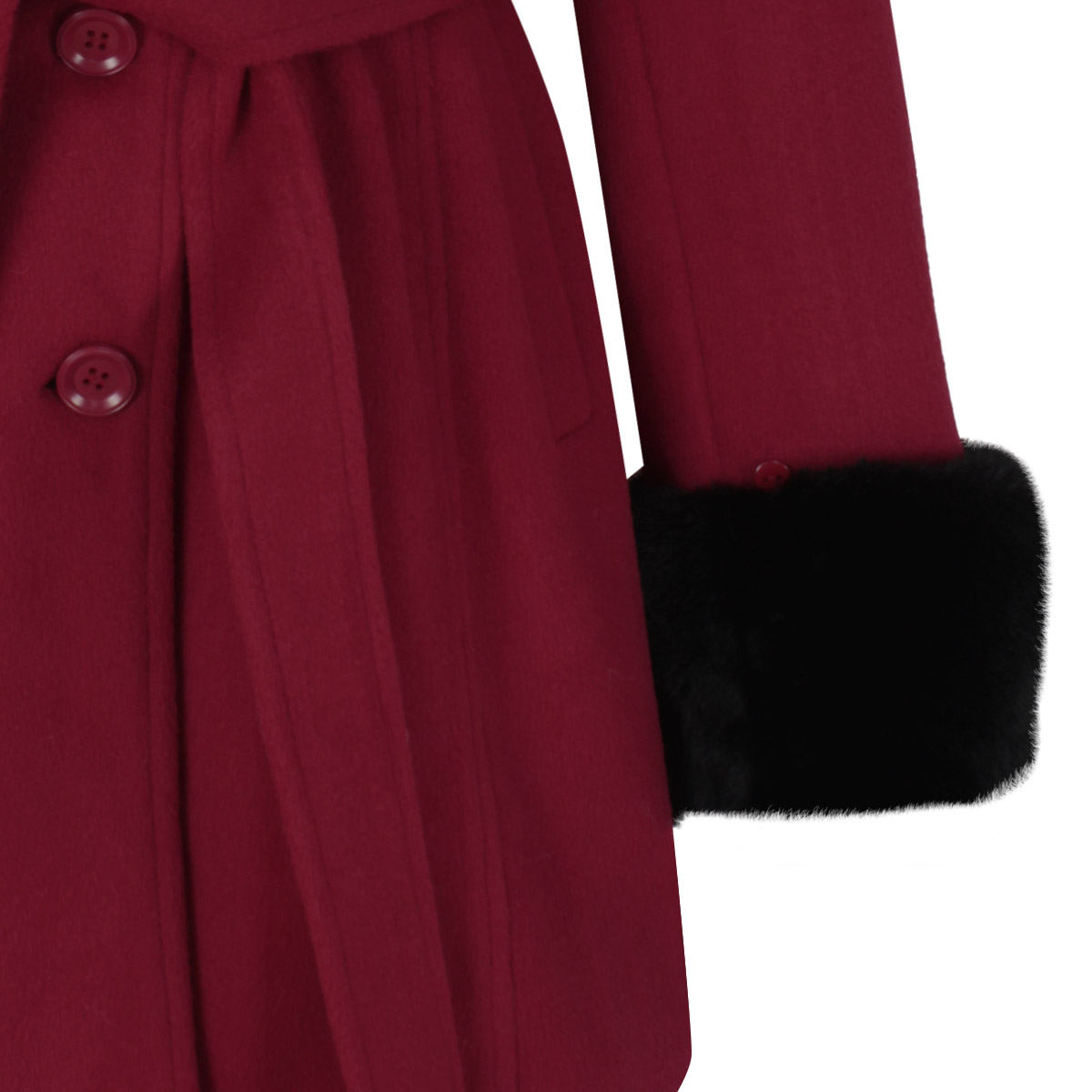 Abrigo 3/4 Con Peluche Desmontable City Femme Para Mujer image number null