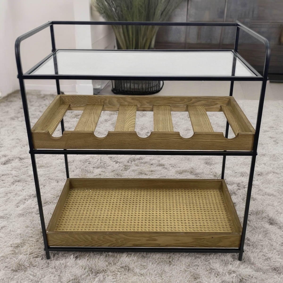 Rack Para Vino Black Cub Base Concepts Life image number null