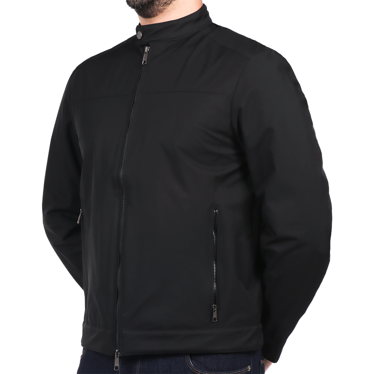 Chamarra Ligera Poli&eacute;ster Cuello Alto Bruno Magnani Hombre image number null
