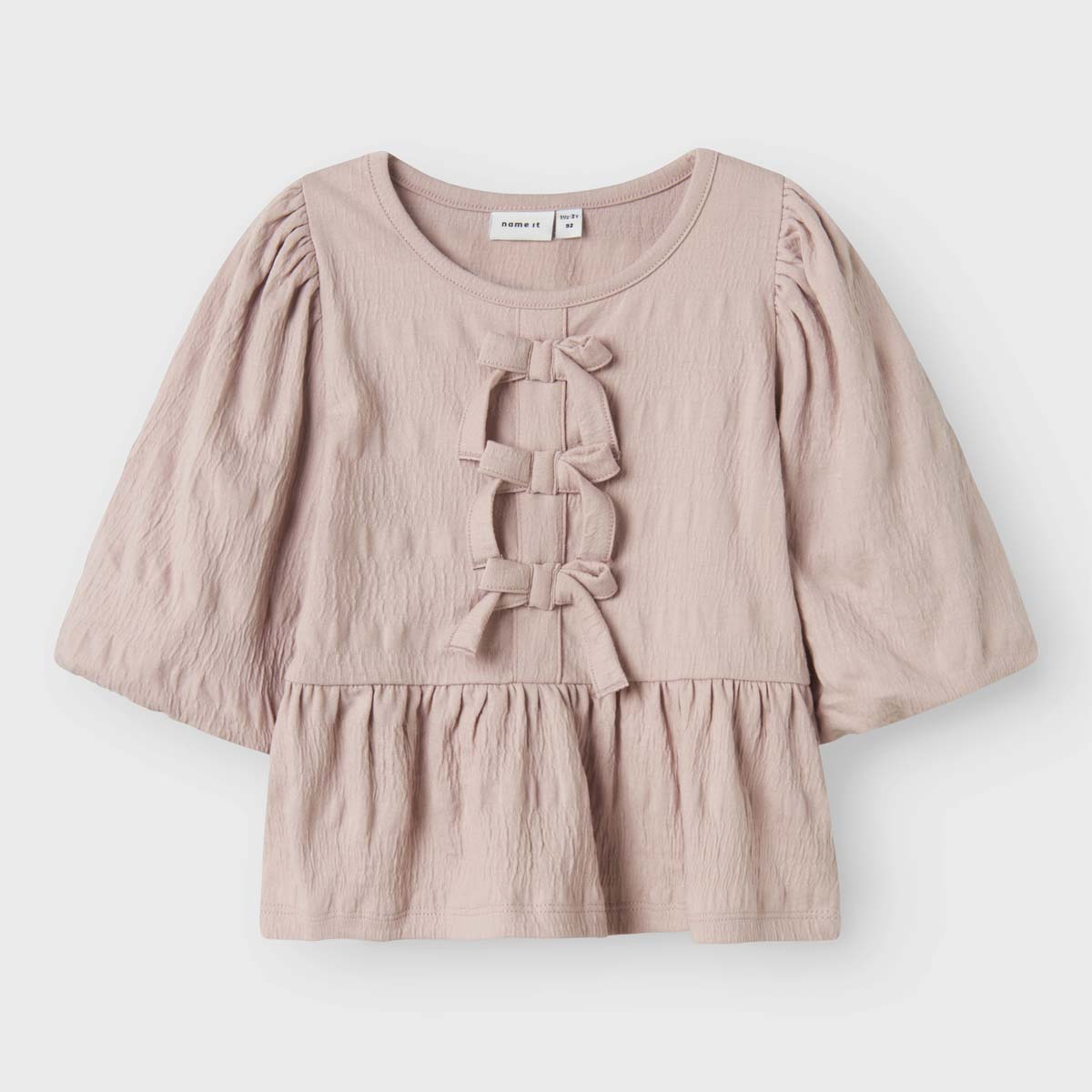 Blusa Manga Corta Con Mo&ntilde;os Name It para Beb&eacute; Ni&ntilde;a image number null