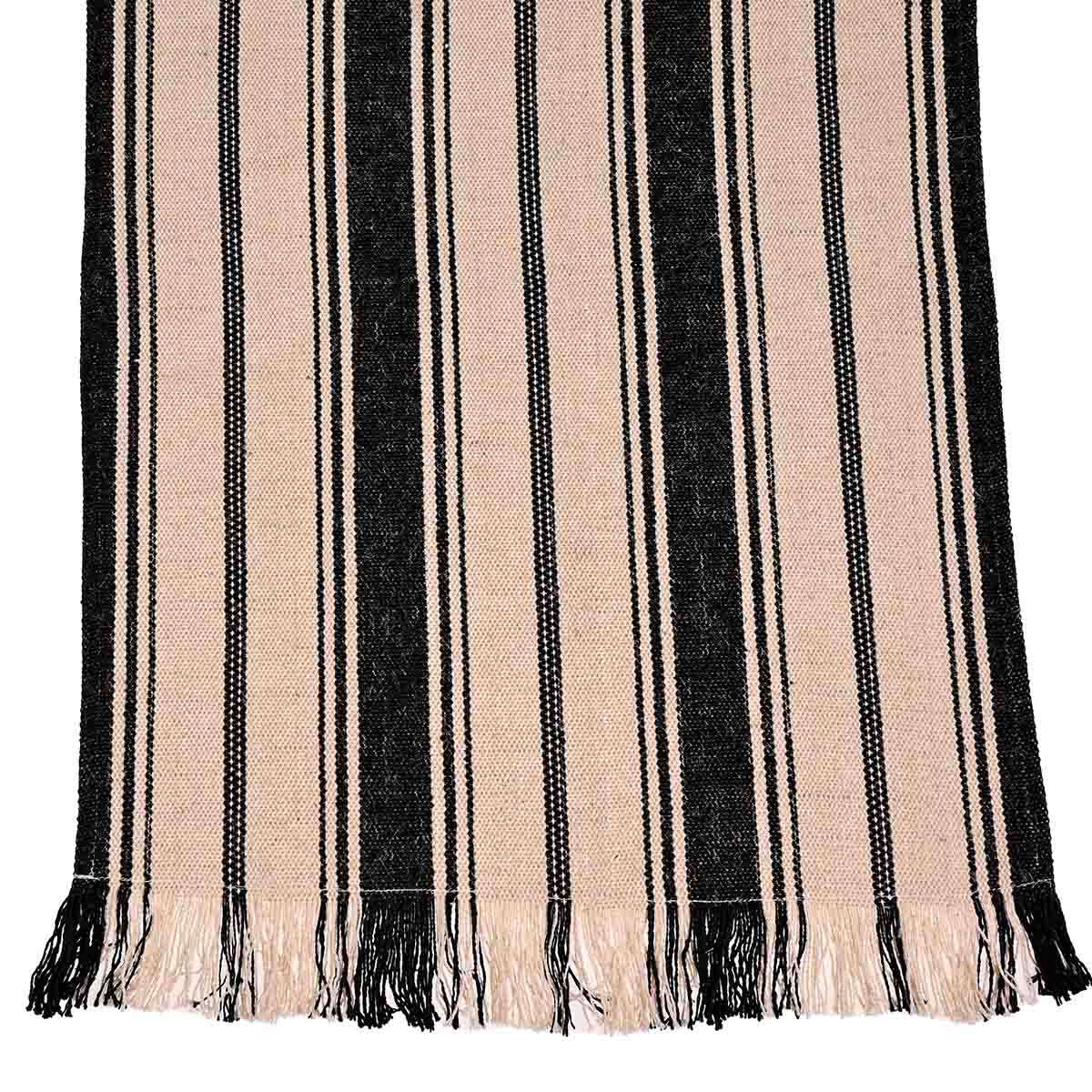 Camino de Mesa Vintage Home Flecos Black Natural image number null