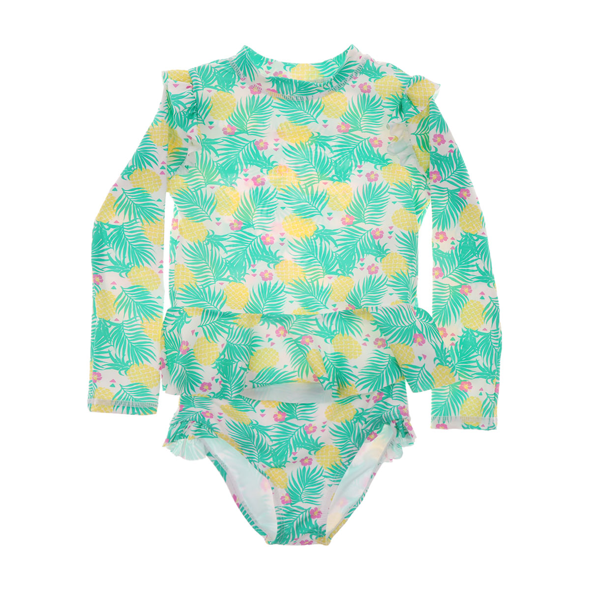 Traje de Ba&ntilde;o Estampado Tropical Manga Larga Jeanious Ni&ntilde;a image number null