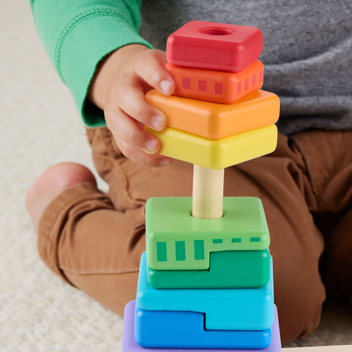 Fisher Price Para Bebes Torres De Actividades De Madera Mattel image number null