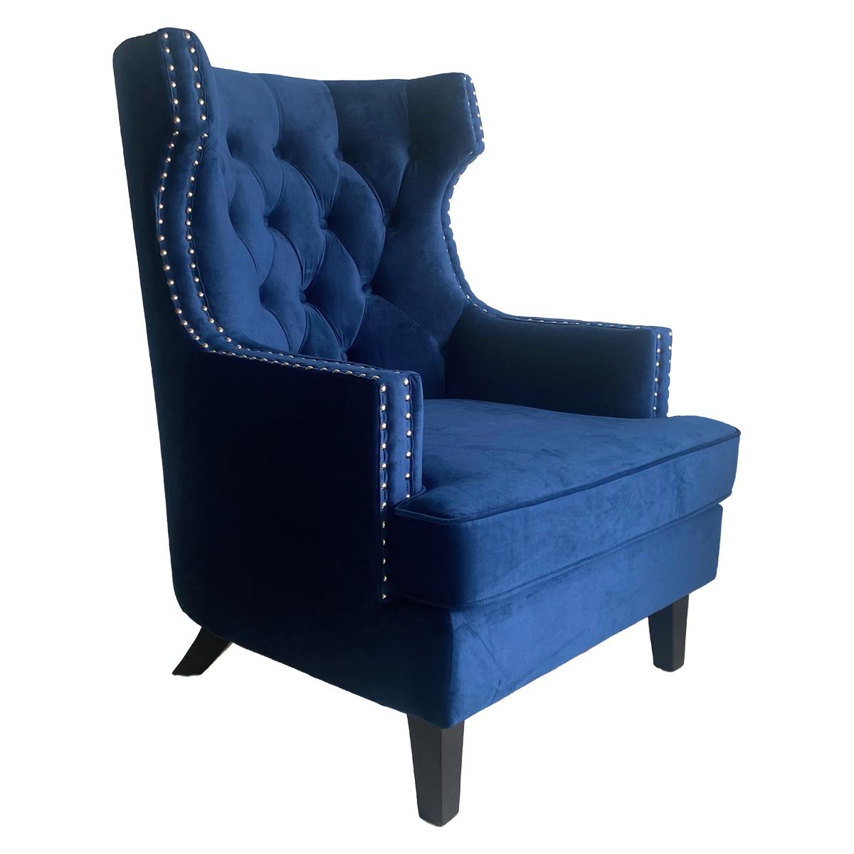 Sill&oacute;n Ellis Velvet Navy Vintage Home image number null
