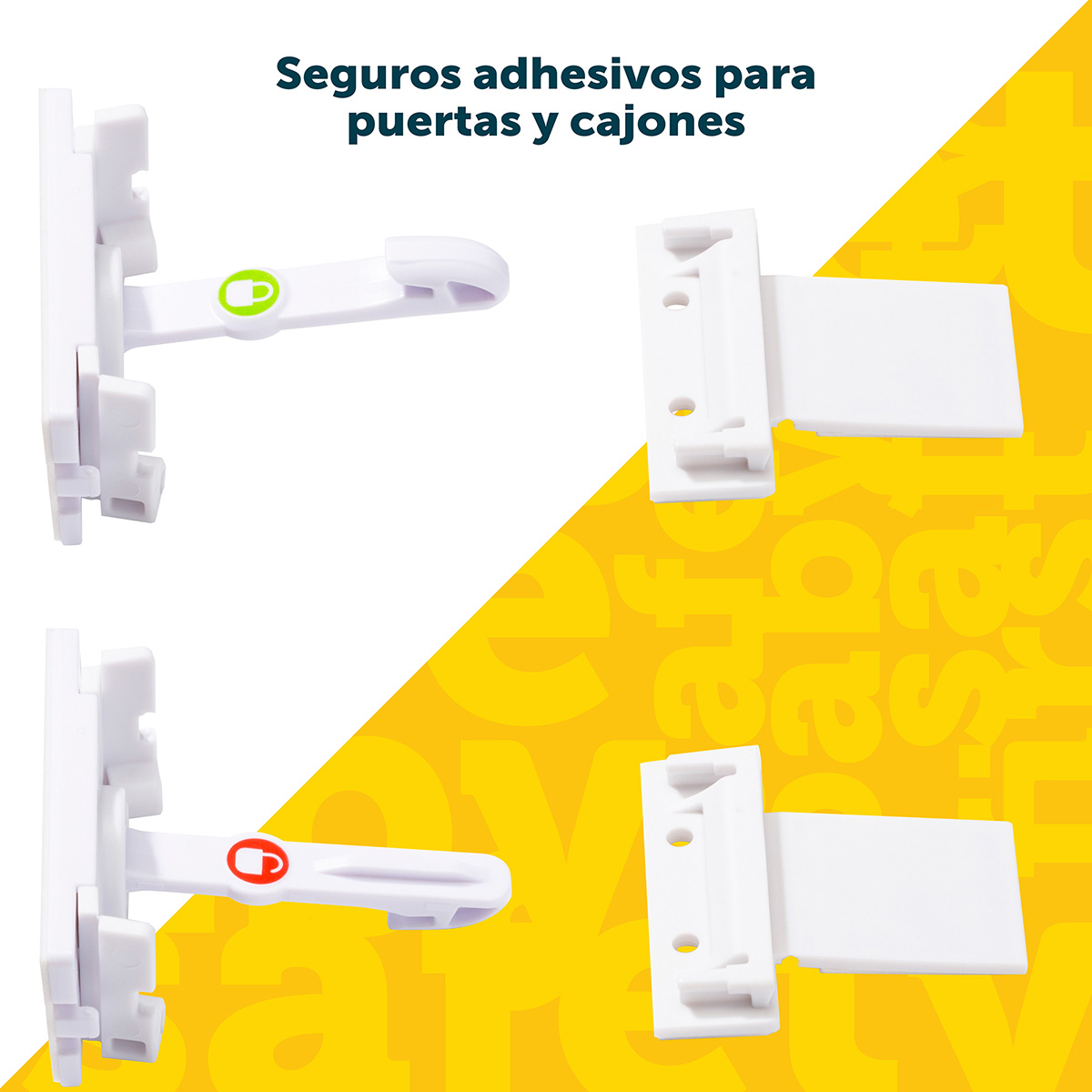 Set 4 Pack Accesorios de Seguridad Seguro Adhesivo Safety 1st image number null